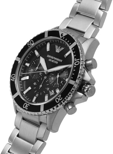 Amazon | EMPORIO ARMANI メンズ クロノグラフ ステンレススチール